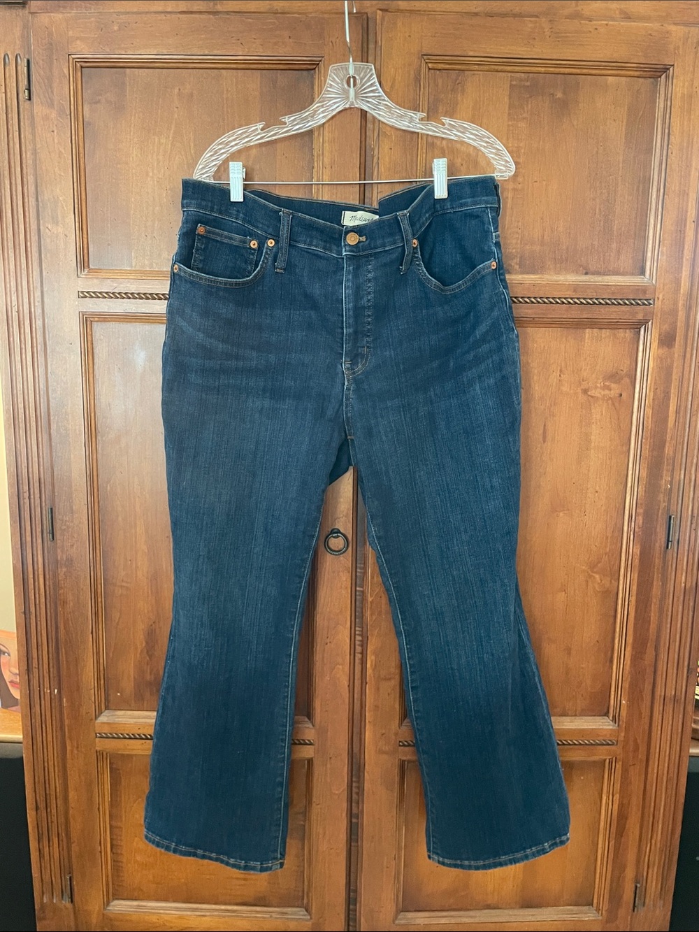 Madewell midrise, kick out jeans, size 32